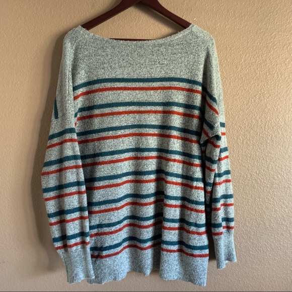 Urban Outfitters BDG Striped V-Neck Oversized Sweater Size M/L - Picture 7 of 9